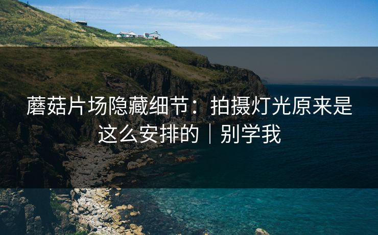 蘑菇片场隐藏细节：拍摄灯光原来是这么安排的｜别学我